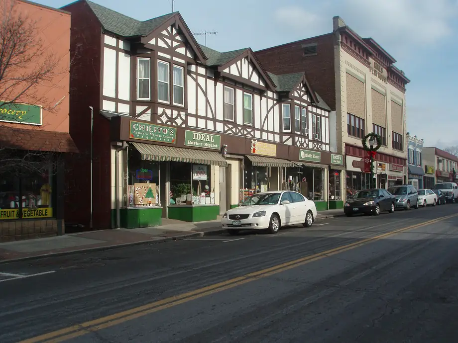 Shops in downtown Suffern